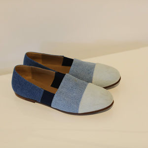 Soloviere/Patchwork Denim Flats/Size 11